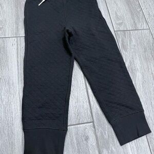 GAP Quilted Black Kids Joggers